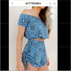 Kittenish bandana set